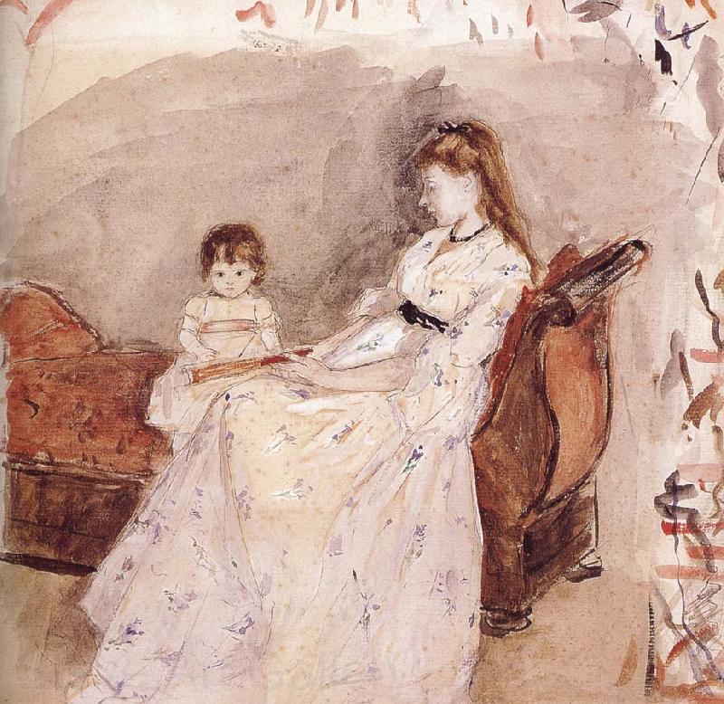 Berthe Morisot Ierma and her daughter Spain oil painting art